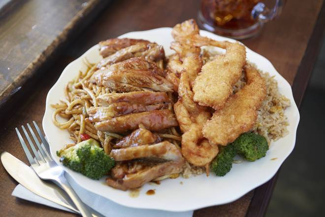 #10 Combo: Shrimp Stick, Teriyaki Chicken, 2 Pcs Panko Fried Shrimp