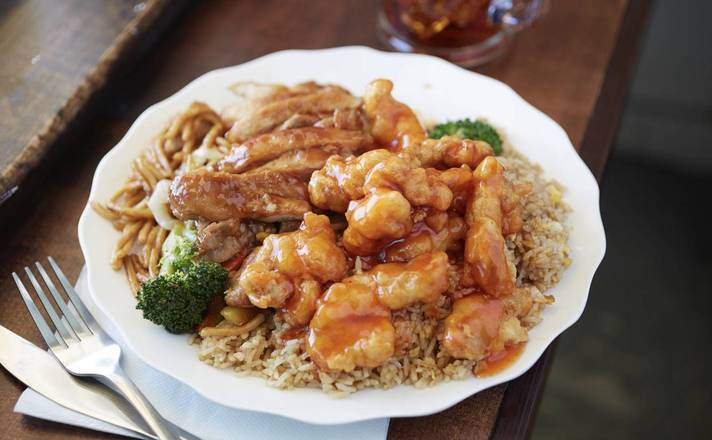 #21 Combo: Orange Chicken and Teriyaki Chicken