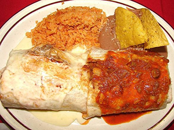 #7 Burrito Chile Rojo