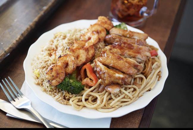 #8 Combo: Shrimp Stick & Teriyaki Chicken