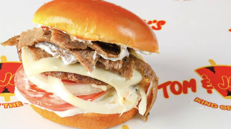 Angus Gyro Style Cheeseburger
