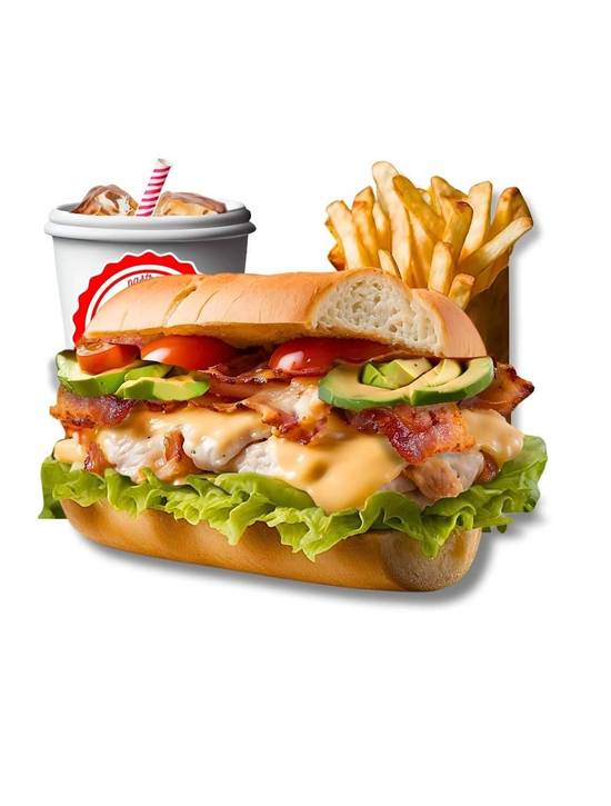 Avocado Bacon Chicken Breast Sandwich Combo