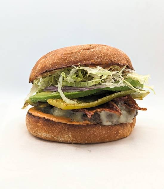 Avocado Green Chili Burger*