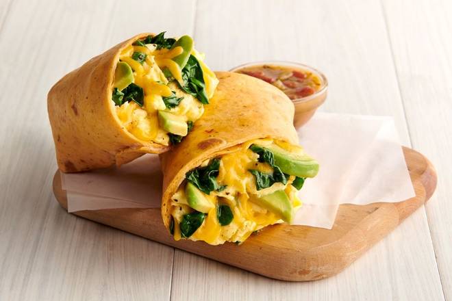 Avocado & Spinach Breakfast Wrap (V)