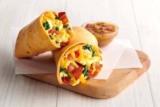 Bacon, Egg & Cheddar Breakfast Wrap