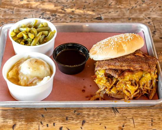 BBQ Chopped Brisket Sandwich