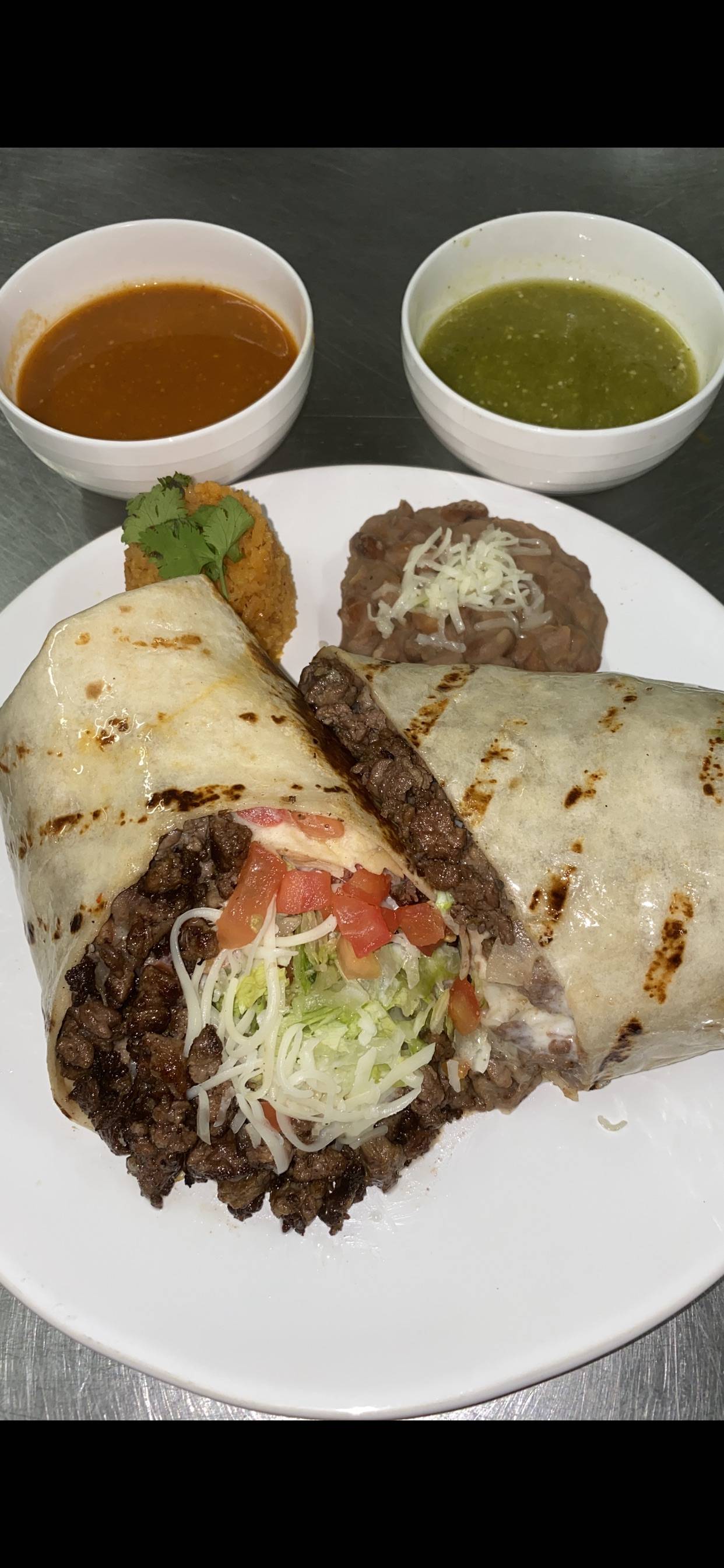 Burrito dinner