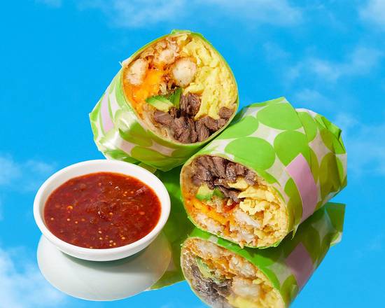 Carne Asada Breakfast Burrito
