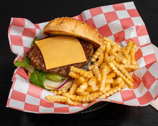 Cheese Burger and Fries