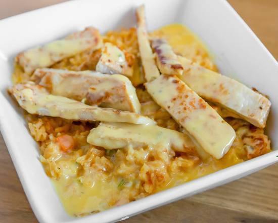 Chicken Queso Bowl