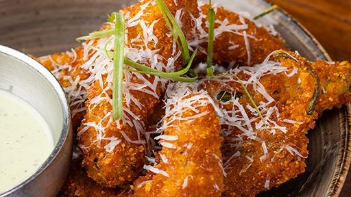 Dorito-Crusted Shishito Peppers