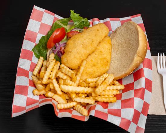 Fish Sandwich and Fries