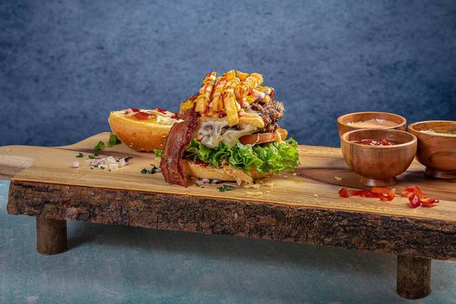 French Fries Burger Beef