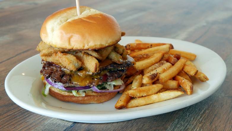 Fried Pickle Smashed Burger