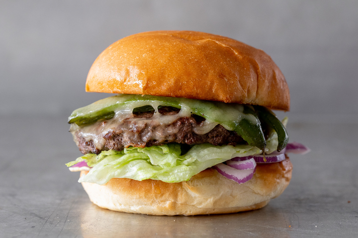 Green Chile Cheeseburger