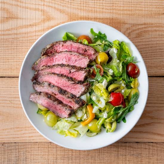 grilled mediterranean steak salad