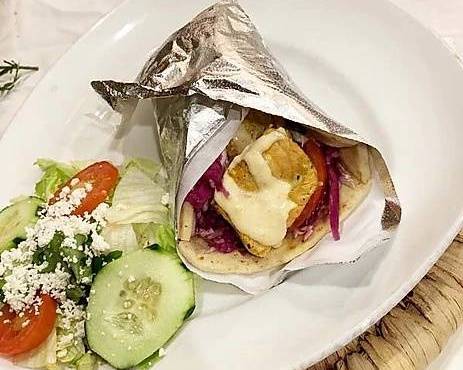 Grilled Salmon Wrap