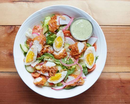 Herby Goddess Fried Chicken Salad