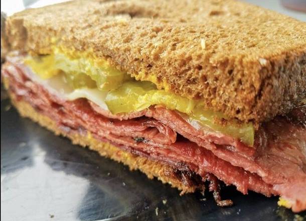 Hot Pastrami Sandwich