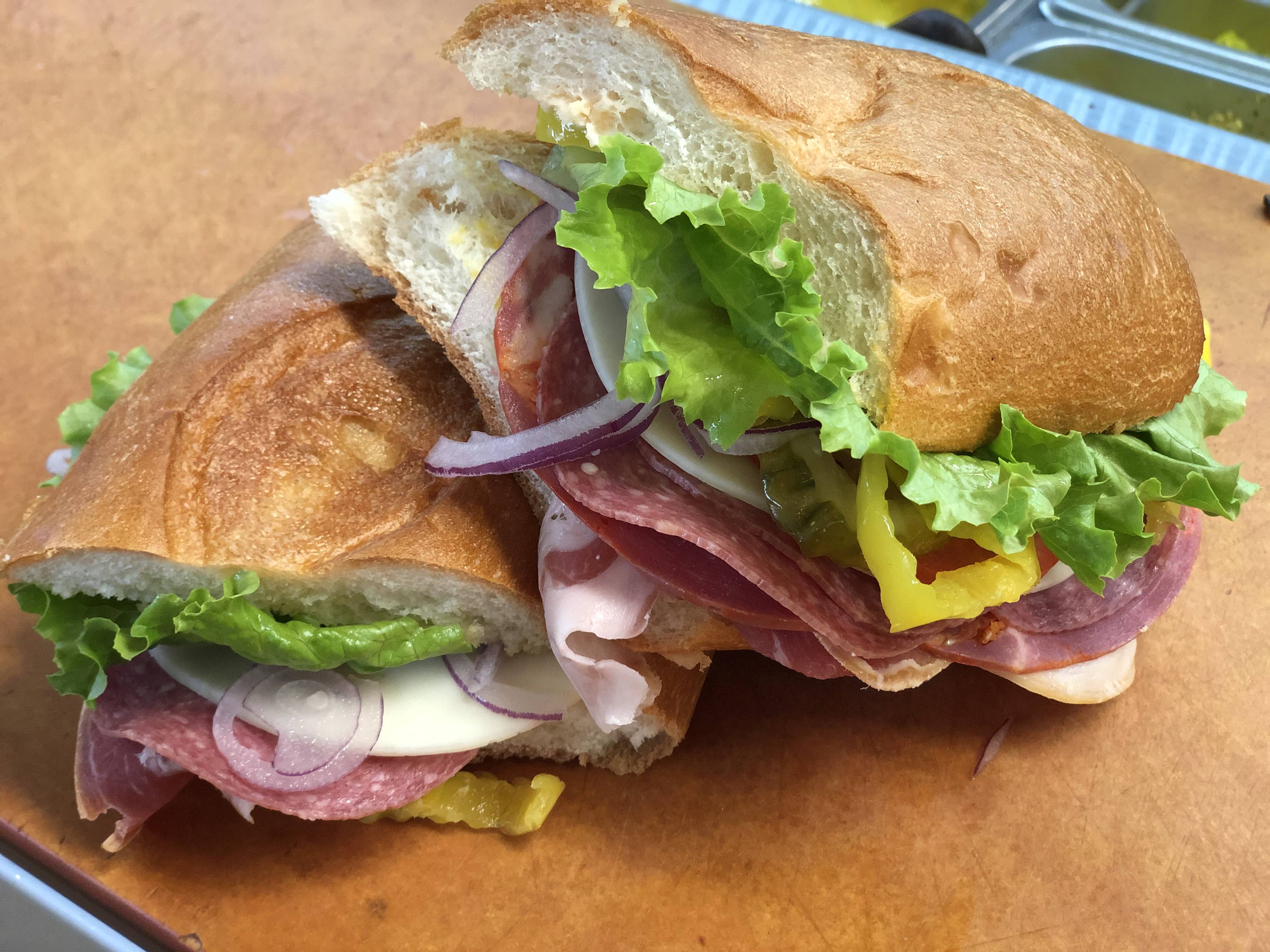 Italian combo with provolone cheese
