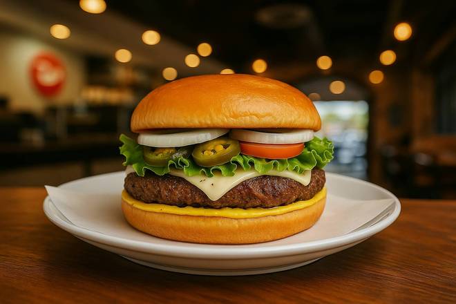 Jalapeno Pepper Jacked Burger
