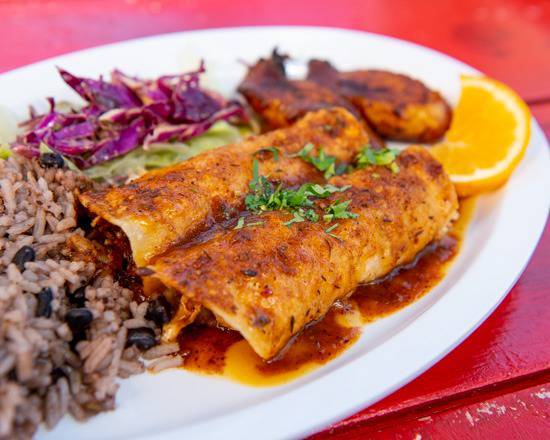 Jerk Chicken Enchiladas