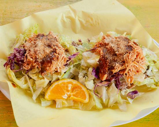 Jerk Chicken Tostadas