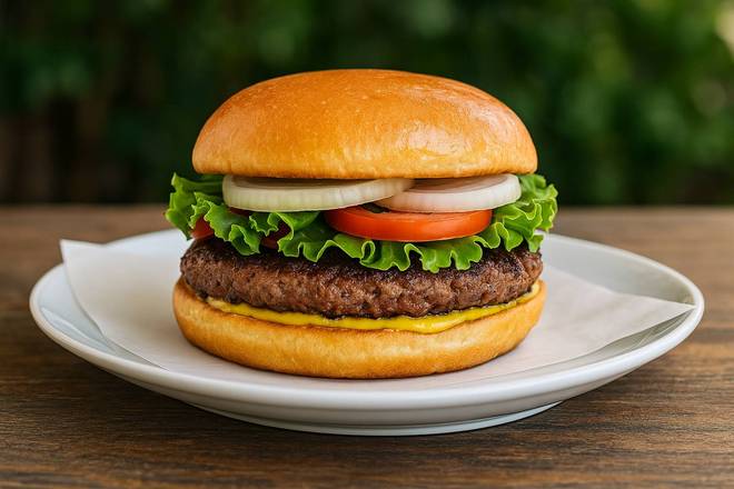 Juicy Grilled Hamburger