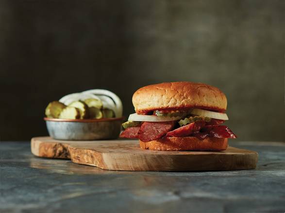 Large Sliced Sausage Sandwich