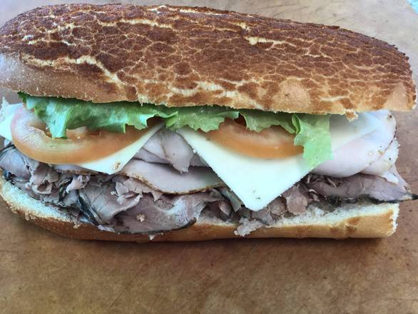 Lucca delight turkey roast beef with cheddar cheese