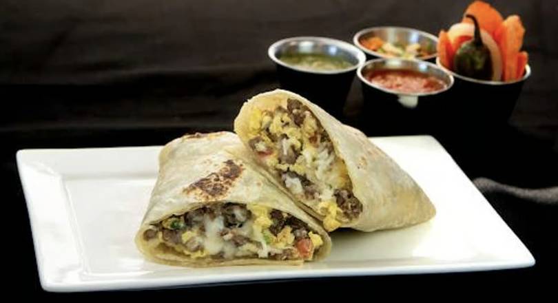 Lulu's Asada and Egg Burrito