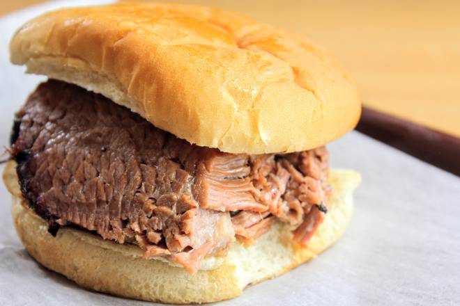 Marbled Sliced Brisket Sandwich