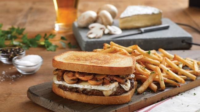 Mushroom Brie Burger