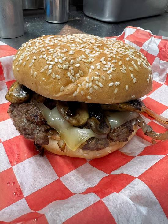 Mushroom Swiss Burger