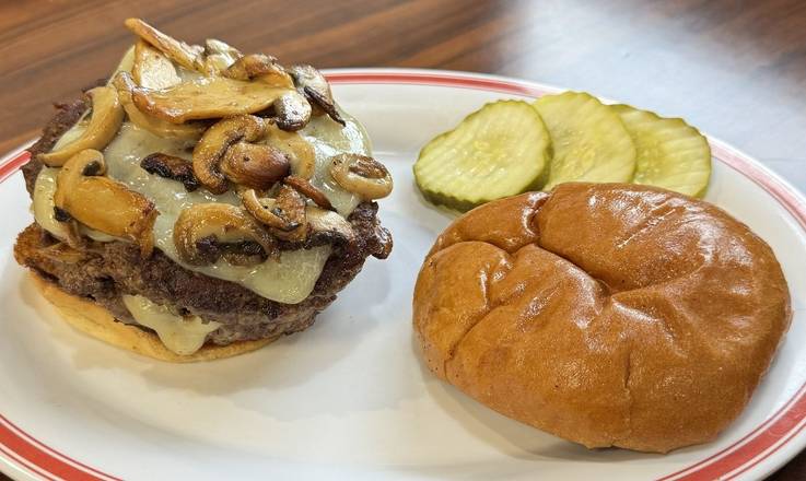 Mushroom Swiss Burger