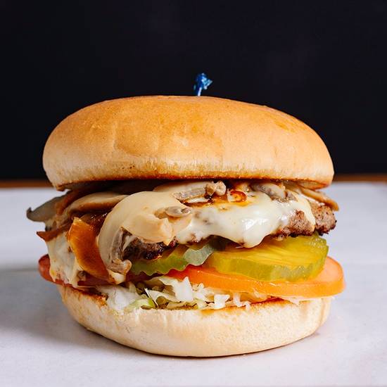 Mushroom Swiss Burger