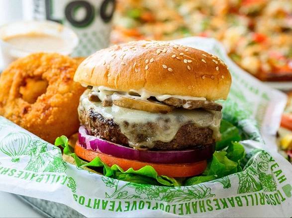 *Mushroom Swiss Burger