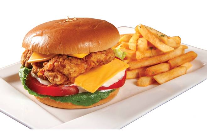 P3. Chicken Cheese Sandwich Plate