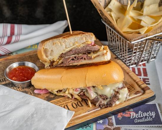 Pan con Bistec