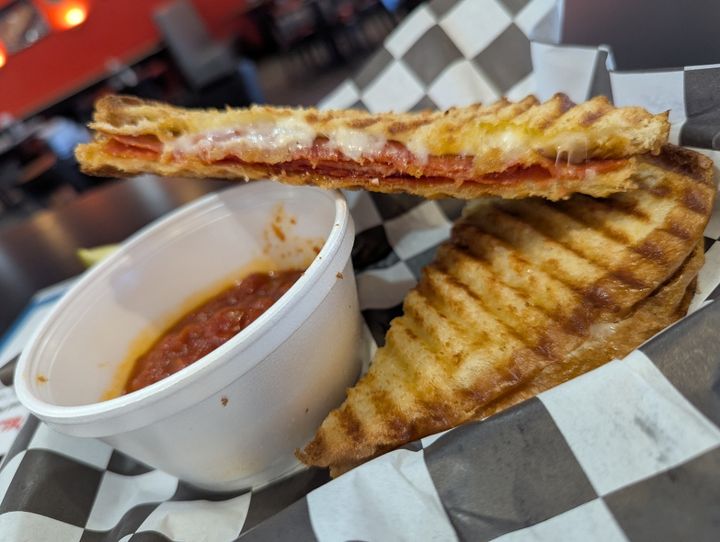 Pepperoni on Garlic Panini Dipper