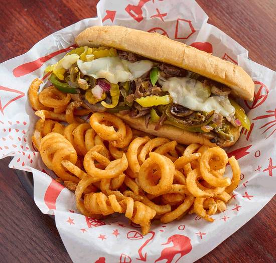 Philly Cheesesteak Beef Sandwich