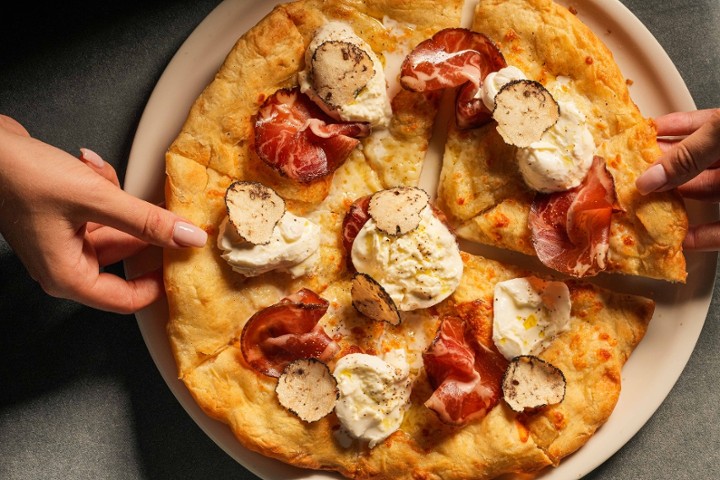 Pizza Burrata, Truffle, Capicollo