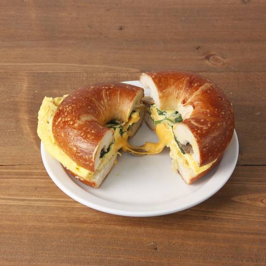 POPEYE BAGEL SANDWICH