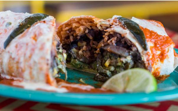 Port Rajas Burrito (Vegetarian)