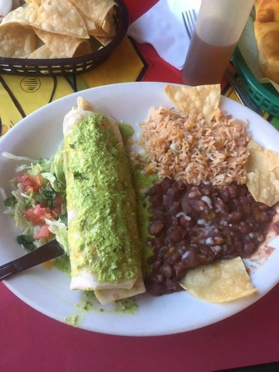 Shredded Beef Burrito Plate