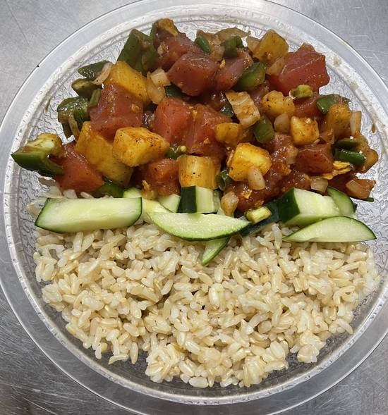 South Western Poke Comes with Sushi Rice