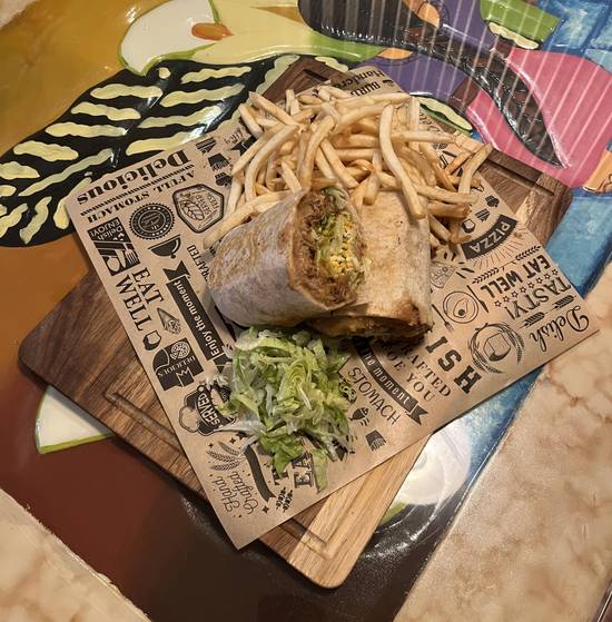 Texas Burrito (Served with french fries)