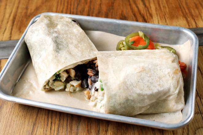 TOFU CHILE VERDE BURRITO