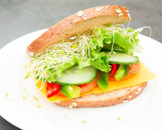Veggie Sandwich with provolone cheese