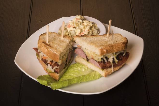 Village Kielbasa Sandwich with Sauerkraut & Cheese
